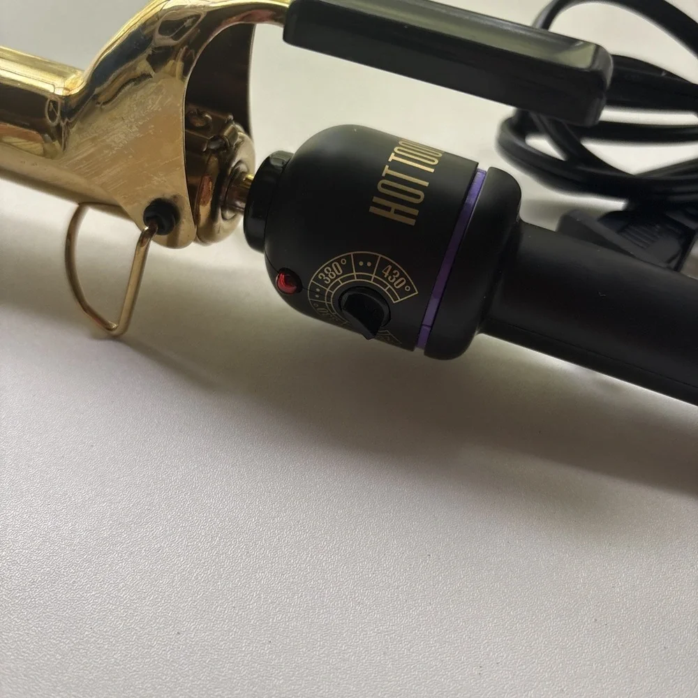 Hot Tools Pro Signature Gold Curling Iron Long-Lasting Defined Curls 1 Inch